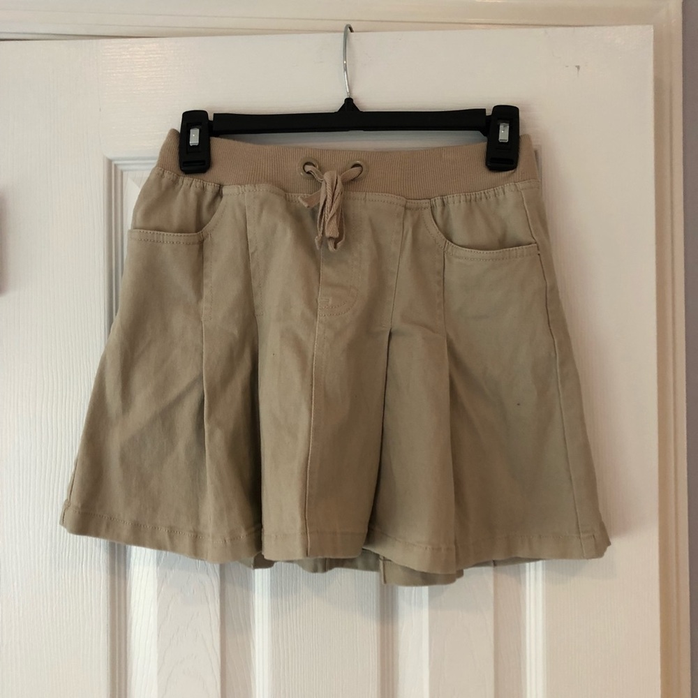 Tan colored skirt